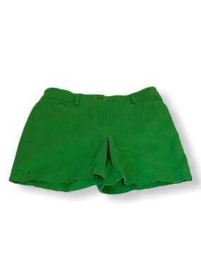 Jones New York Shorts Stretch Womens 4 Green Flat Front Pockets Casual Summer